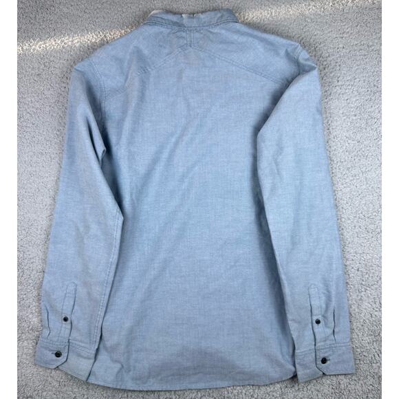 Roark Well Worn Blue Long Sleeve Classic Fit Men's Medium Oxford Button Up Shirt - Picture 6 of 7